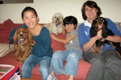 Here is Dexter with his new family